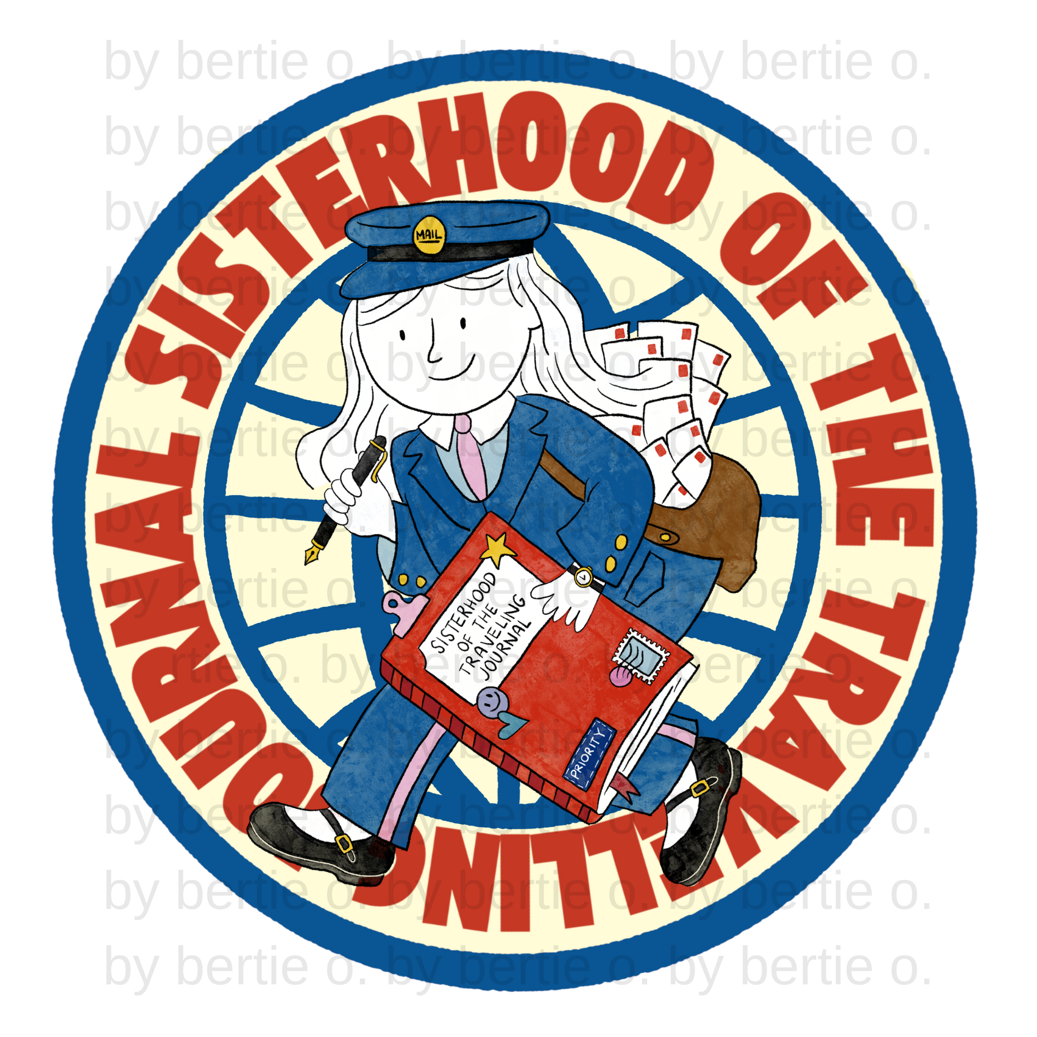 Sisterhood of the Travelling Journal Sticker | 🖨️ (Print-at-home)